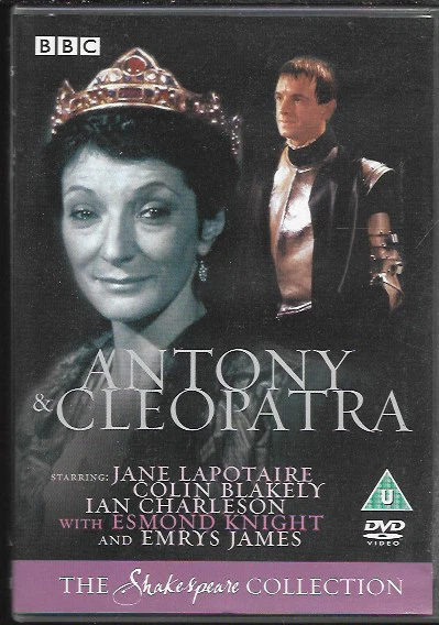 ANTONY & CLEOPATRA BBC SHAKESPEARE GENUINE R2 DVD JANE LAPOTAIRE COLIN BLAKELY - Image 1 of 1