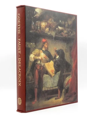 FOLIO SOCIETY Faust GOETHE 2005 1st FS Edition Leather Binding DELACROIX Illust. - Image 1 of 4
