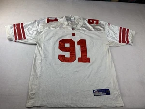 Camiseta deportiva Reebok New York Giants Justin Tuck para hombre 54 blanca fútbol #91 cosida - Imagen 1 de 8