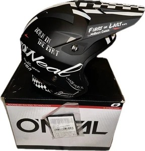 O'Neal Racing Slat Torment Helmet XXL Matte Black/White Brand New - Picture 1 of 9