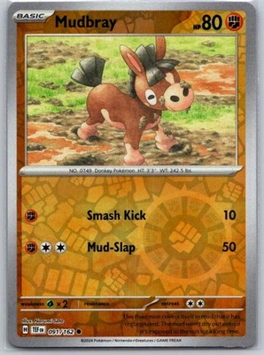 Mudbray 091/162 Reverse Holo SV05: Temporal Forces NM - Image 1 of 2