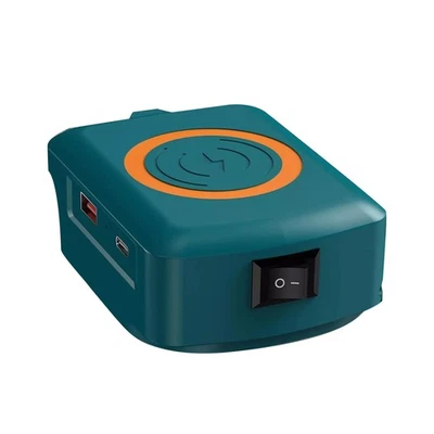 1pcs 15W 2.1A Wireless Charger Adapter For Makita 18v Lithium-ion Battery BL1850 - Image 1 of 4