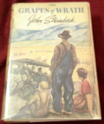 The Grapes of Wrath by John Steinbeck (1939, HC) first print / edition VG, FR dj - Imagem 1 de 4