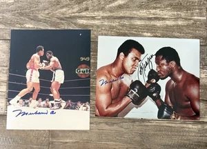 MUHAMMAD ALI / Joe Frazier 8x10 Signed Photo “Face Off” And Muhammad Single. - Picture 1 of 3