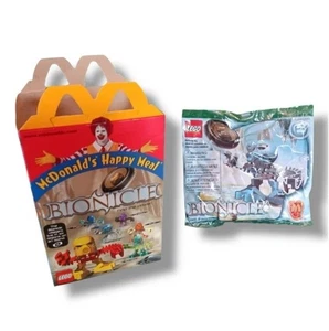 2001 McDonalds Bionicle Matoro #6 Happy Meal Toy w Bonus New Happy Meal Box Lego - Picture 1 of 13