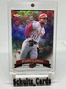 1998 Topps Finest DOUBLE SIDED REFRACTOR #231 Barry Larkin HOF SHORT PRINT RUN - Picture 1 of 6