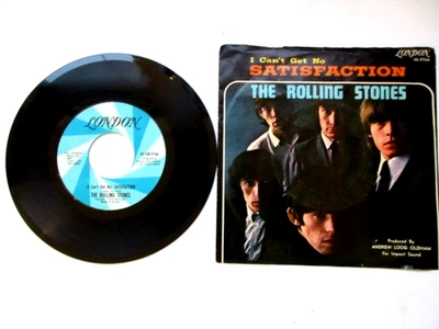 THE ROLLING STONES -I CAN'T GET NO SATISFACTION Orig SLEEVE - EX+  45 RPM RECORD Foto 1 de 4