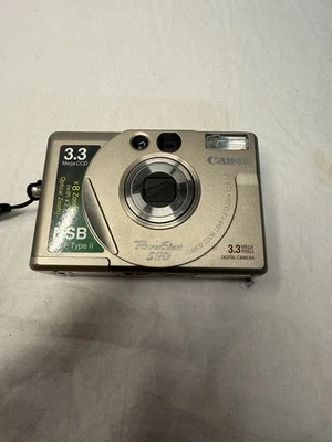 Canon PowerShot S20 3.3MP Digital Camera Silver Untested - Image 1 of 4