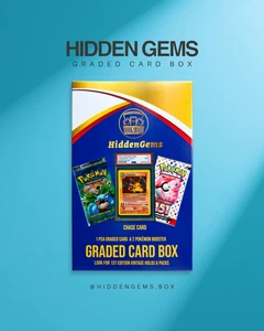 HiddenGems Pokémon PSA Graded Card Box mit 2 Booster Packs #2 - Bild 1 von 3