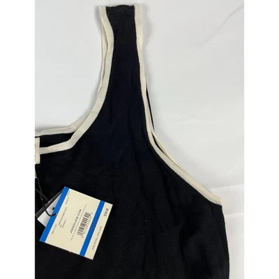 Vestido para mujer Anne Klein negro sin mangas con rayas crema - XL Foto 1 de 4