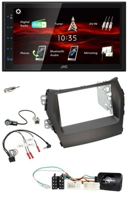 JVC USB Bluetooth Lenkrad DAB 2DIN Autoradio für Hyundai Santa Fe ab 2012 ohne N - Bild 1 von 4