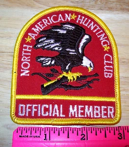 Bestickter Aufnäher North American Hunting Club Mitglied - offizielles Mitglied - Bild 1 von 1