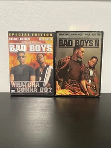 Bad Boys Special Edition & Bad Boys 2 w/ Slipcover DVD Movie Bundle Will Smith - Picture 1 of 9