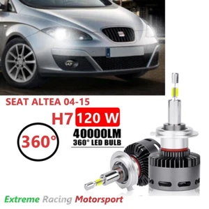 SEAT ALTEA 04-15 LAMPADE LED FARI LENTICOLARI H7 12V 40KLM 360° ULTRAWHITE - Foto 1 di 6