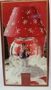 Gorham Winter Follies Snowman Globe Candle Lamp, 7 3/4" high - Bild 1 von 3