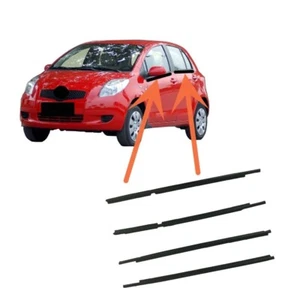 Tiras de cinturón para ventana resistente al clima sello de vidrio para Toyota Yaris Hatchback 2006-2013 - Imagen 1 de 5