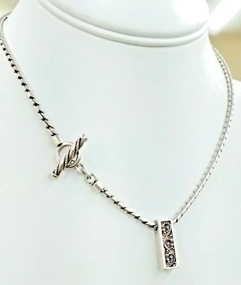 Collar Louis Hill Barra Colgante Barra Plata Esterlina 16" FZZ Foto 1 de 3