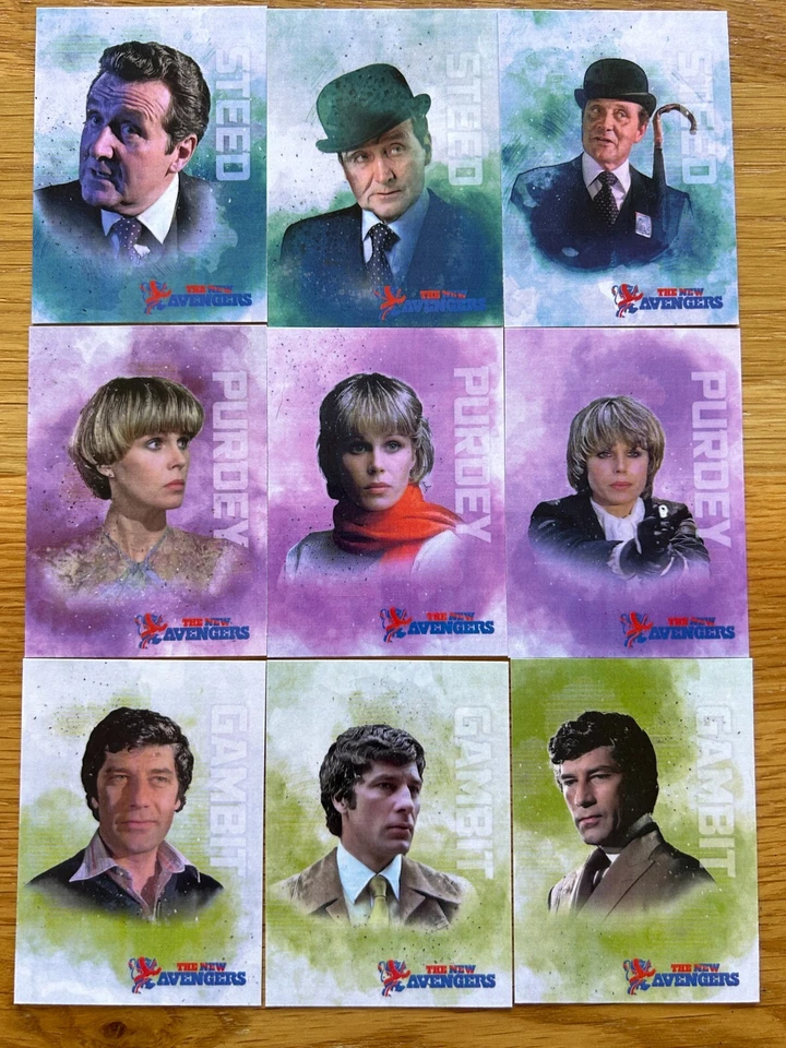 THE NEW AVENGERS TRADING CARD COLLECTION: ARTY CHASE CARD SET 9 CARDS - Image 1 of 1