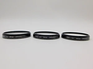 Calman 55mm Close-Up Glass Filter Set w/ Case (+1, +2, +4) Japan - Picture 1 of 14