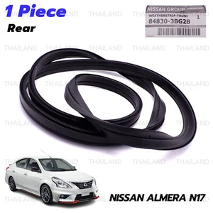 For Nissan Almera Sedan Sunny 2012 '18 Rear Weatherstrip Trunk Lid Rubber - Picture 1 of 10