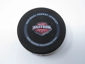 2020 New York Islanders Tampa Bay Lightning Eastern Final Playoff Game Used Puck - Bild 1 von 4