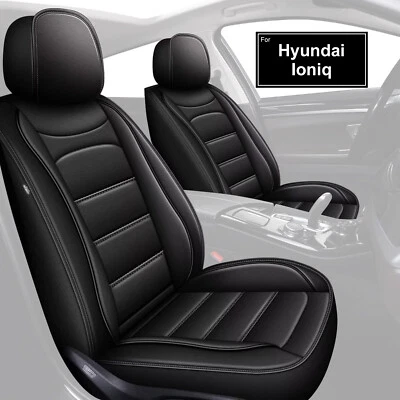 For Hyundai Ioniq 2017-2022 Car Accessories 2 Front Seat Covers Pad Fuax Leather - Изображение 1 из 4