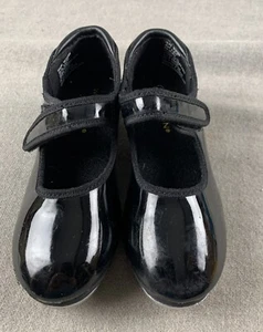 Weissman Black Tap Dance Shoes ,Girls Size 11cm - Picture 1 of 6