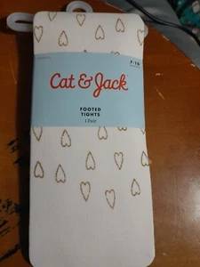 Girls Cat And Jack Dance Footed pink Nylon Spandex Tights Sz M/7-10 (55-72 lbs) - Picture 1 of 5