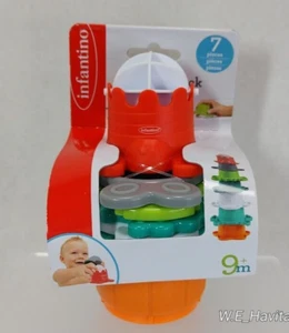 infantino® Baby Stack O' Fun™ Bath Time Stack tazze e mulino ad acqua rotante - Foto 1 di 8
