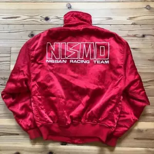 Nissan NISMO Work Jacket Nylon Red Size M Men's From Japan - Picture 1 of 24