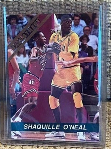 1992 Ballstreet Gold Foil Hand Cut - SHAQUILLE O'NEAL RC - LSU Rookie - Picture 1 of 2