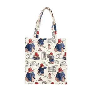Bolso de Hombro Bolso Plano Paddington Bear Beige Plegable Reutilizable de Compras - Imagen 1 de 6