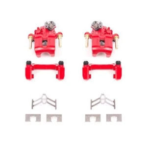 Power Stop Rear Red Calipers w/Brackets Pair Fits 92-01 Honda Prelude - Picture 1 of 10