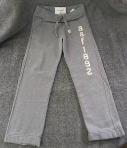 Abercrombie Girls Gray Sweatpants Size Small - Picture 1 of 9