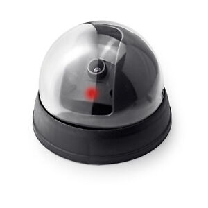 Dummy Fake Dome Security Camera Blinking LEDs Flashing Light CCTV Surveillance