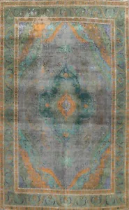 Antique Medallion Oriental Floral Traditional Area Rug Hand-knotted Wool 10x13 - Picture 1 of 12