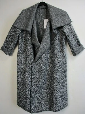  LAGEN LOOK  BOUCHLE 30% BOILED WOOL WATERFALL COAT/WRAP FRONT POCKETS FITS16-20 - Image 1 of 4