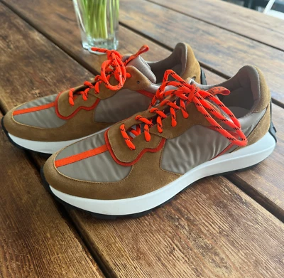 Tênis Mulberry Masculino Tamanho 44/Reino Unido 9 Runner em Âmbar Fabricado na Itália - Imagem 1 de 4