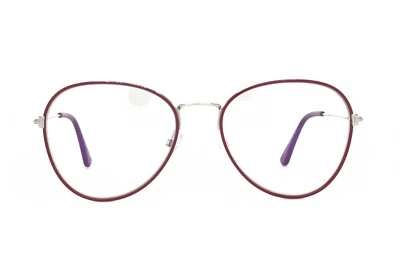 Óculos Tom Ford vermelho prata nova armação autêntica 5631 075 novo 54-18-140 - Imagem 1 de 4