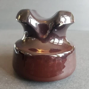 Ceramic Insulator Brown 3 1/4" LOCKE USA???? Please See Pictures/ Description - Picture 1 of 12