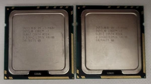 Pair of Intel Core i7-980X 3.33GHz 6core Extreme Edition SLBUZ LGA1366 Processor - Picture 1 of 3