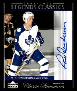 2004-05 Upper Deck Legends Classics Signatures Paul Henderson AUTO #5389 - Picture 1 of 2