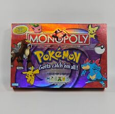 2001 Monopoly Pokemon Collector's Edition Game Hasbro (incomplete)