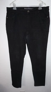 Ashley Stewart Average Skinny Black Denim Blue Jeans Womans Sz 14 - Picture 1 of 3