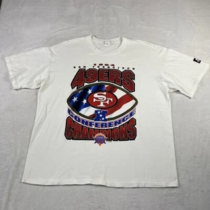 1994 San Francisco 49ers Men’s Size XL Starter  Conference Champions White Shirt - Picture 1 of 10