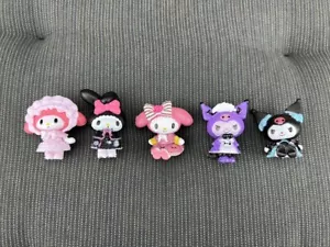 5pcs/set Sanrio Mini Doll Kawaii Kuromi Melody Action Figure Collection Cake Toy - Picture 1 of 2