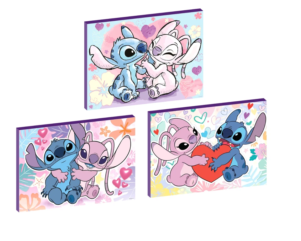 STITCH AND ANGEL SET OF 3 WALL ART PLAQUES/CANVAS PICTURES - Image 1 of 1