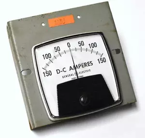 GENERAL ELECTRIC GE SHUNT EXTERNES PANEL METER 150-0-150 GLEICHSTROM AMPERE - Bild 1 von 1