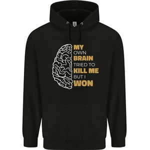 Brain Cancer Aneurysm Awareness Mens 80% Cotton Hoodie - Picture 1 of 27