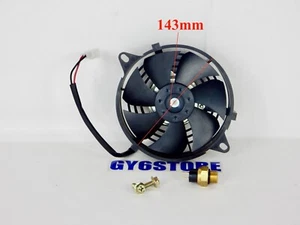 TAIDA RADIATOR FAN & THERMOSTAT 12V FOR 150cc - 232cc GY6 MOTORS - Picture 1 of 4